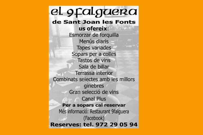 Bar - Restaurant 9 Falguera